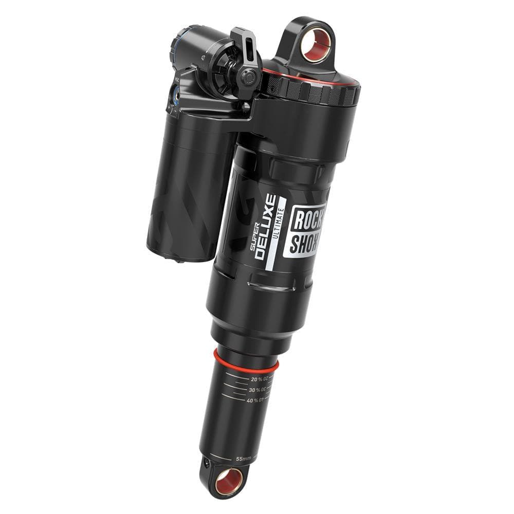 Rockshox Rear Shock Super Deluxe Ultimate Rc2T - Linear Air, 0 Neg/1 Pos Token, Linearreb/Lowcomp,320Lb Theshold, Trunnion Standard - C1: Black 165X45(Tr)