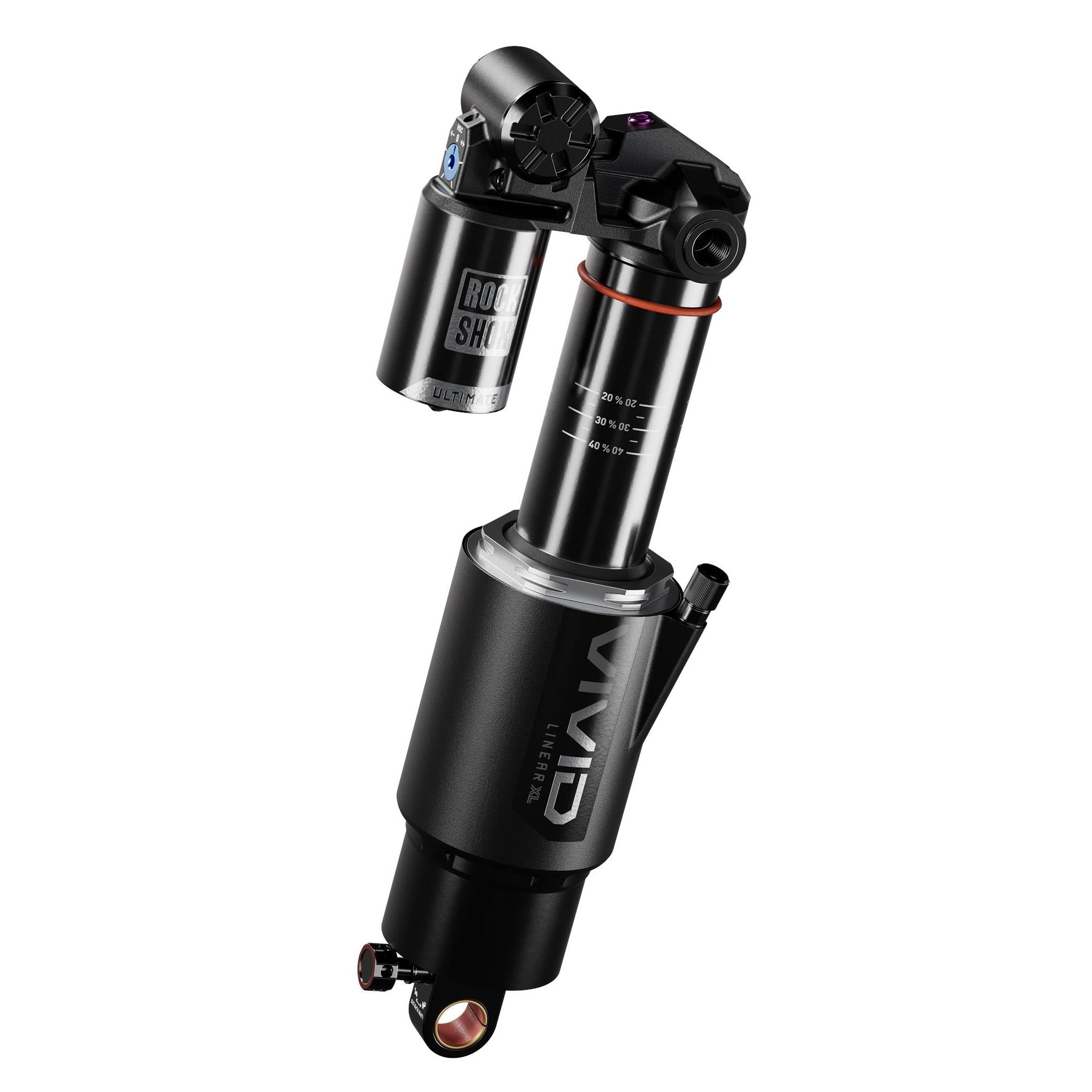 RockShox Rear Shock Vivid Ultimate DH RC2 - Standard Trunnion - D1: REB55/COMP34 225X72