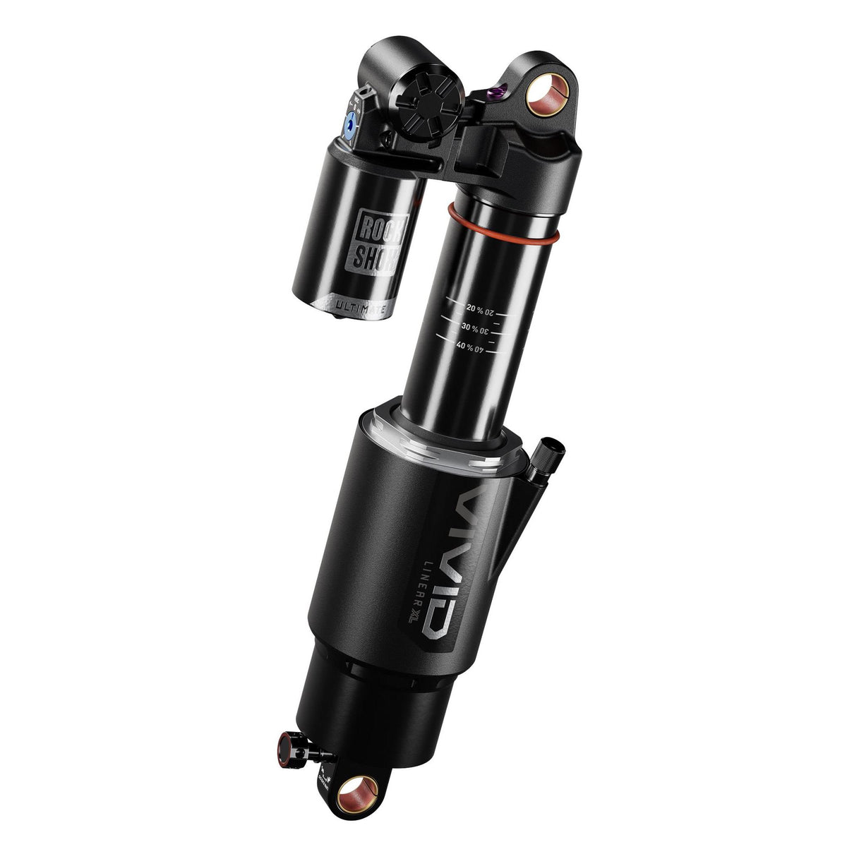 RockShox Rear Shock Vivid Ultimate DH RC2 - Standard No Bushing - D1: REB25/COMP37 250X72