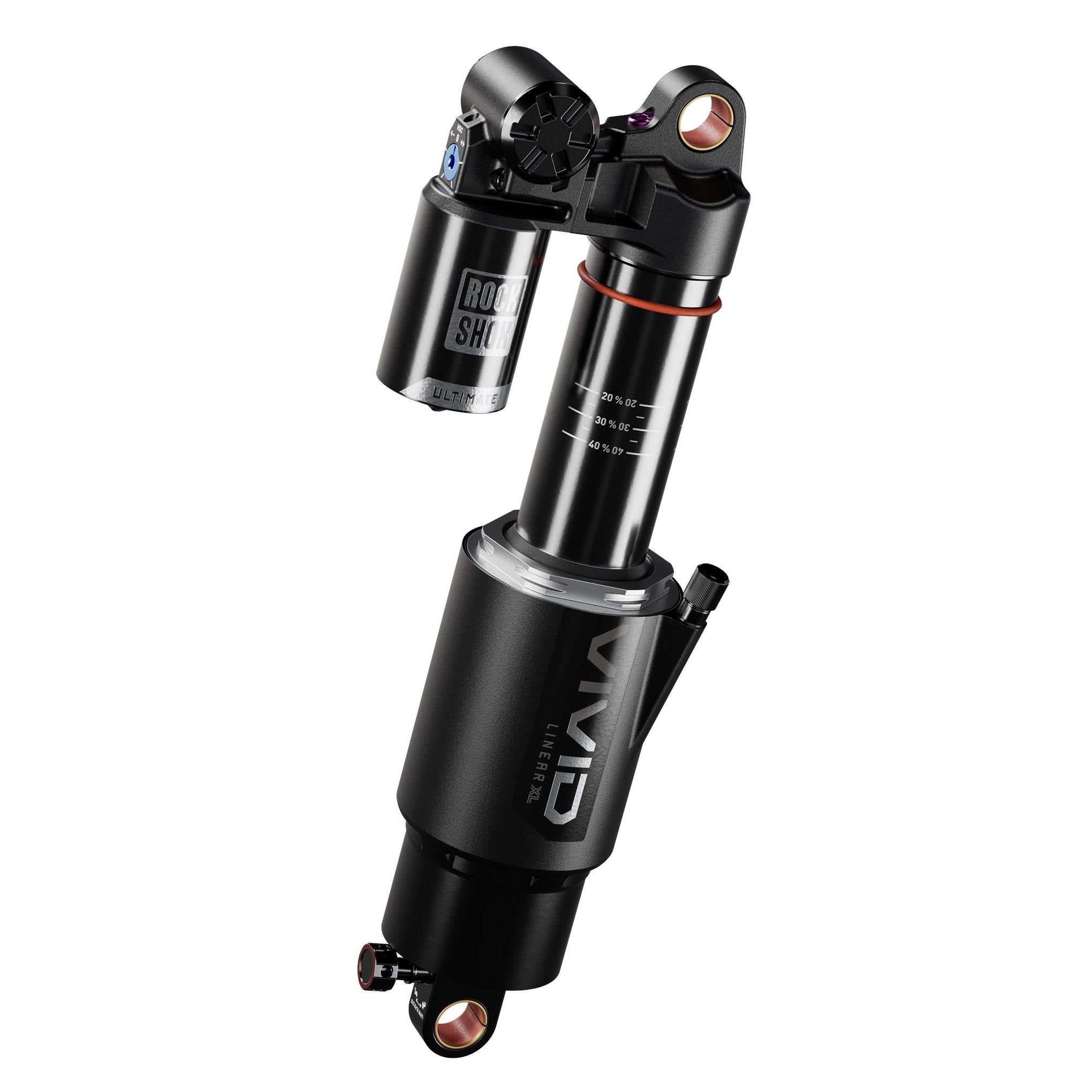 RockShox Rear Shock Vivid Ultimate DH RC2 - Standard No Bushing - D1: REB25/COMP37 250X72