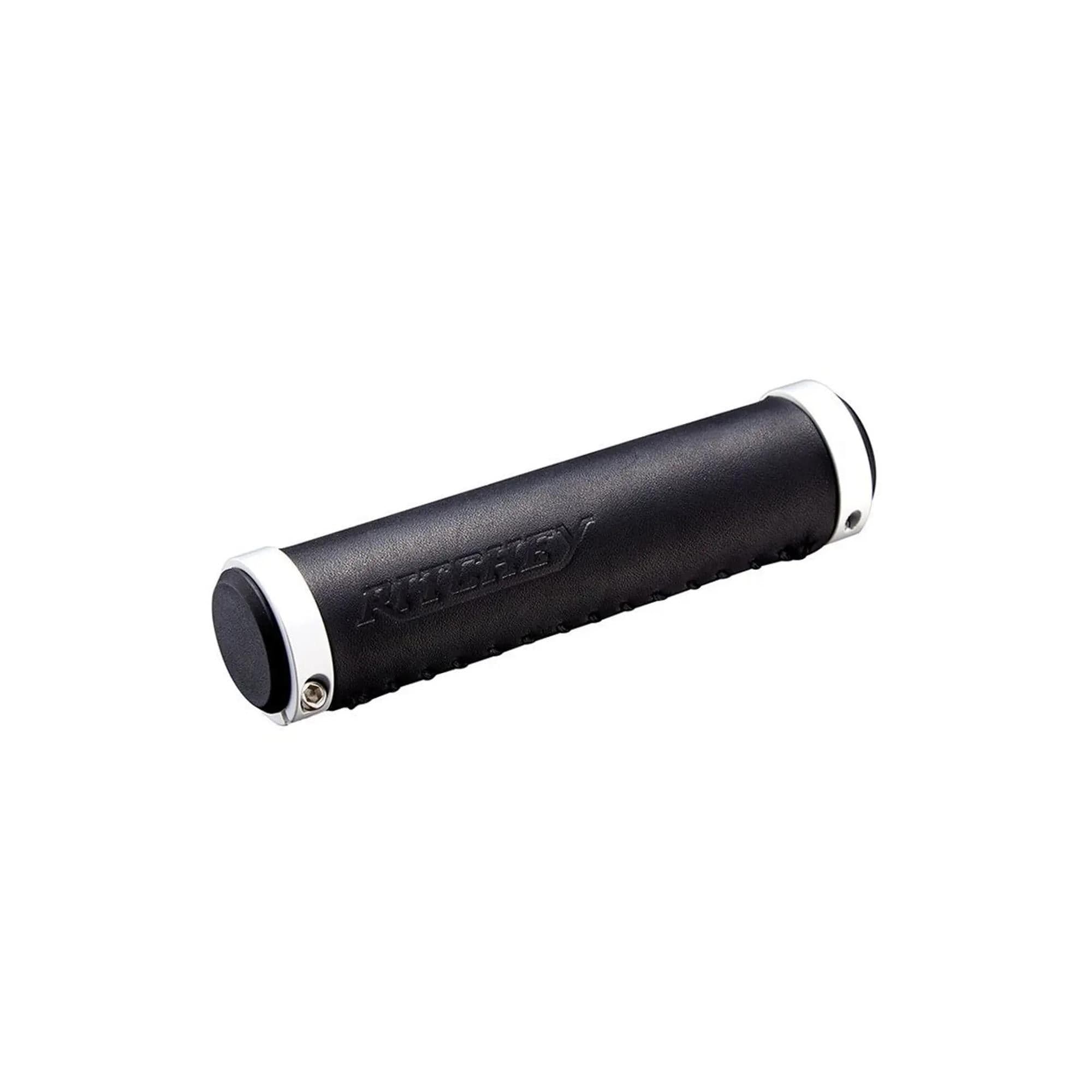 Ritchey Classic Leather Locking Grips: BLACK 128MM X 32MM