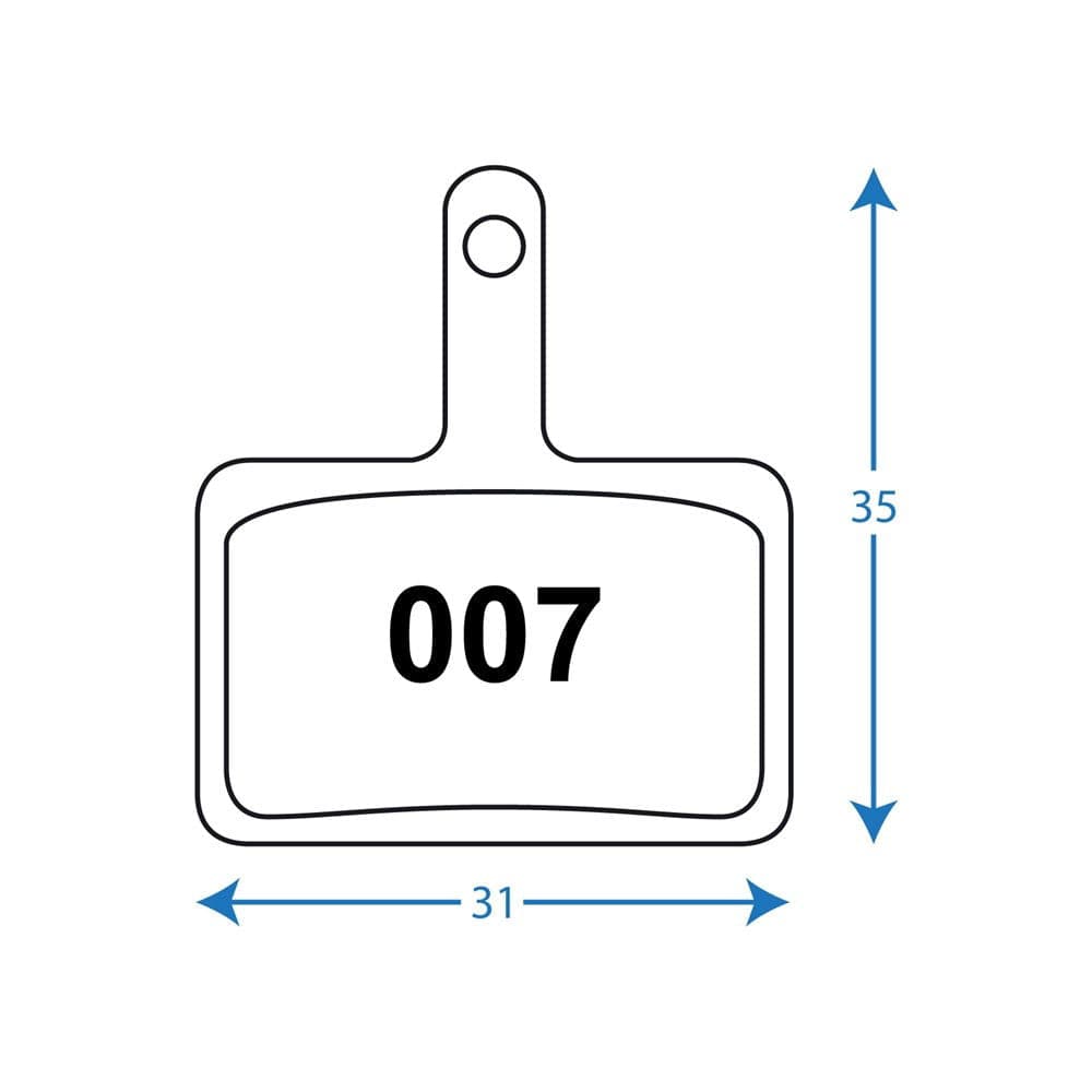 RWD - R007 Pads - Shimano Deore, Tektro and TRP - Sintered – BikeParts ...