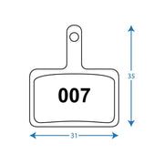 RWD - R007 Pads - Shimano Deore, Tektro and TRP - Sintered