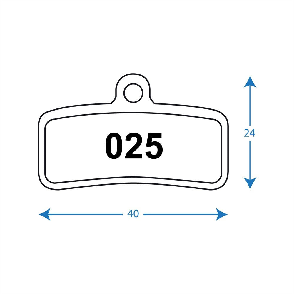 RWD - R025 Pads - Shimano 4Pot, TRP 4Pot - Organic
