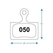 RWD R050 Pads  Shimano Flat Mount/TRP Flat Mount  Organi