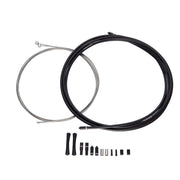 SRAM Road Brake Cable Kit Black 5mm (1x 850mm, 1x 1750mm 1.6mm coated stainless cables, 5mm Kevlar® reinforced compression-free housing, ferrules, end caps) - Bagged in non after market packaging: