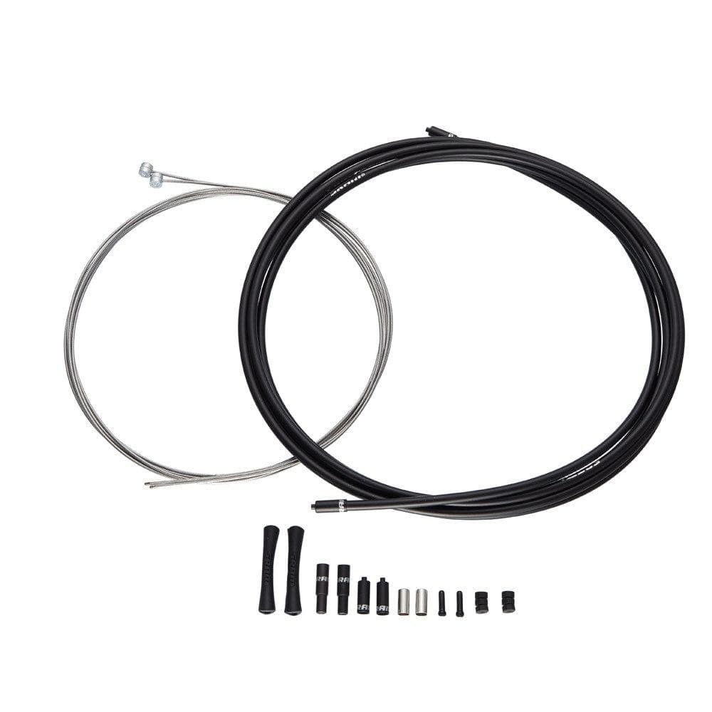 Sram Slickwire Pro Road Brake Cable Kit 5Mm (1X 850Mm, 1X 1750Mm 1.5Mm Pol Ss Cables, 5Mm Kevlar® Reinforced Linear Strand Housing, Ferrules, End Caps, Frame Protectors)