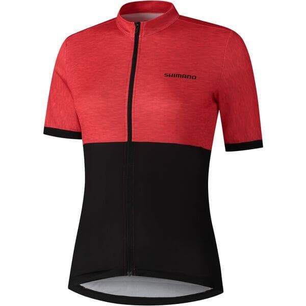Load image into Gallery viewer, Shimano Clothing Women&#39;s Element Jersey; Tea Berry; Size M
