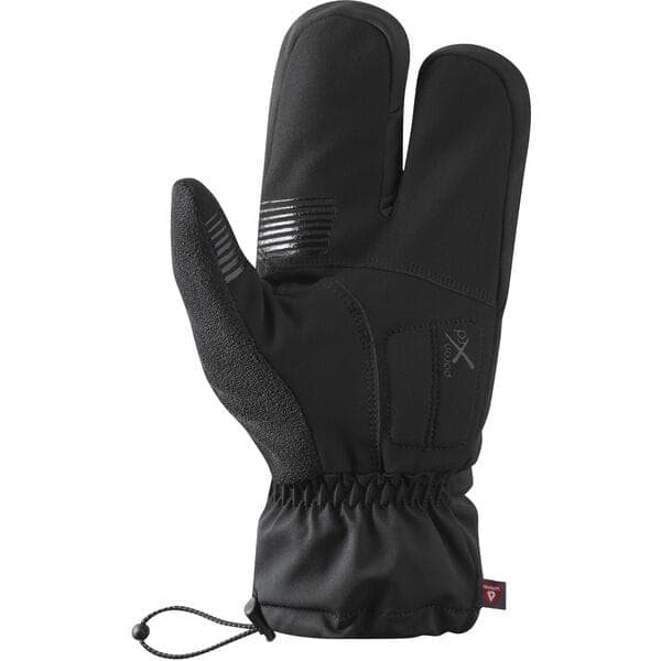 Shimano Clothing Unisex, WINDSTOPPER© PRIMALOFT© 2X2 Gloves, Black, Size S