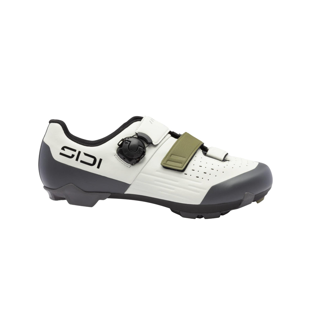 Sidi Silvis XC Gravel Shoes: ICE WHITE OLIVE GREEN 41.5
