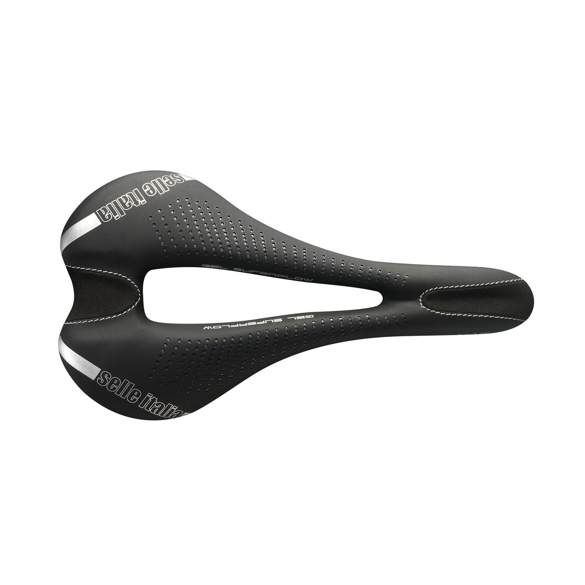 Selle Italia Max Slr Gel Ti316 Superflow Saddle: Black L3