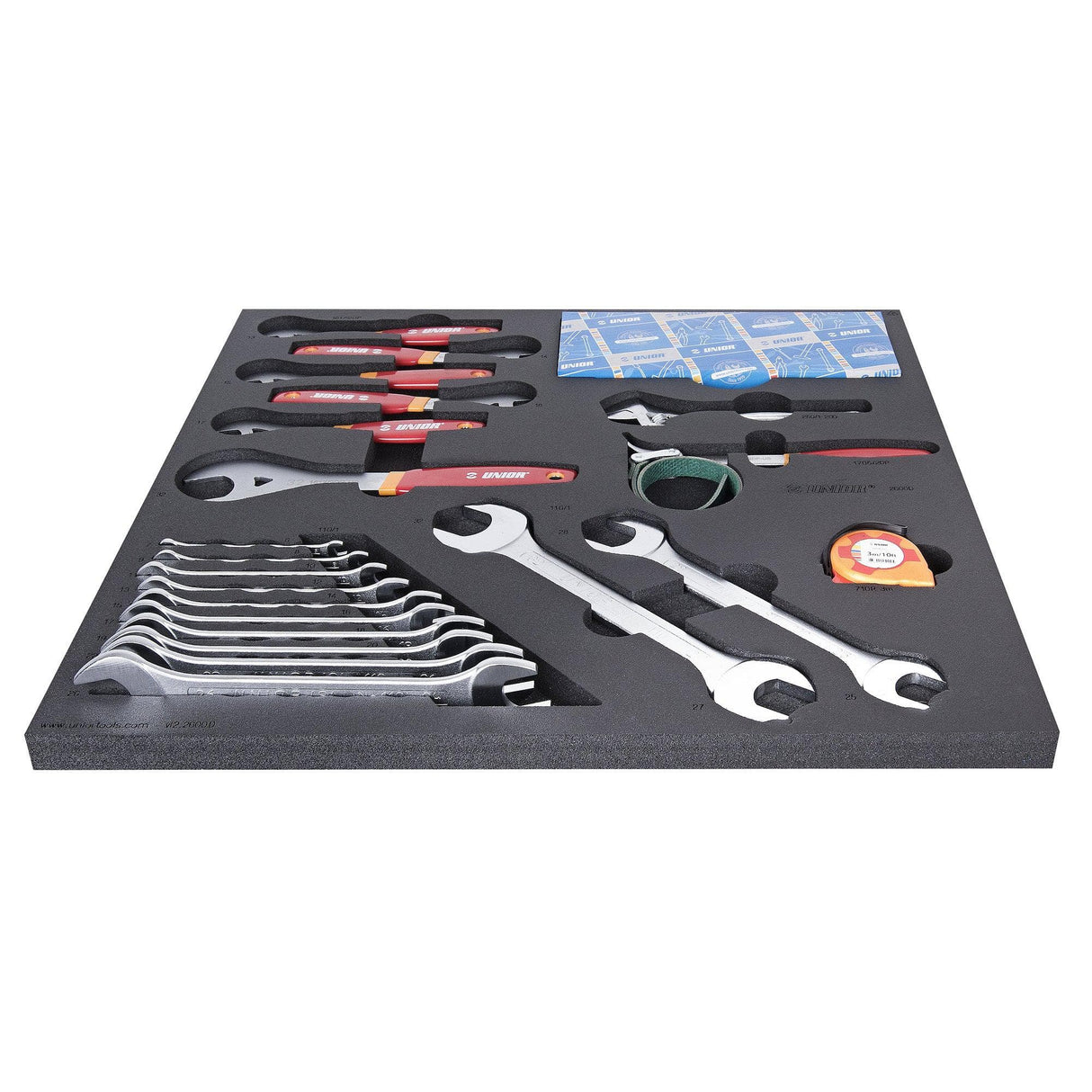Unior Set Of Tools In Tray 2 For 2600D: Red