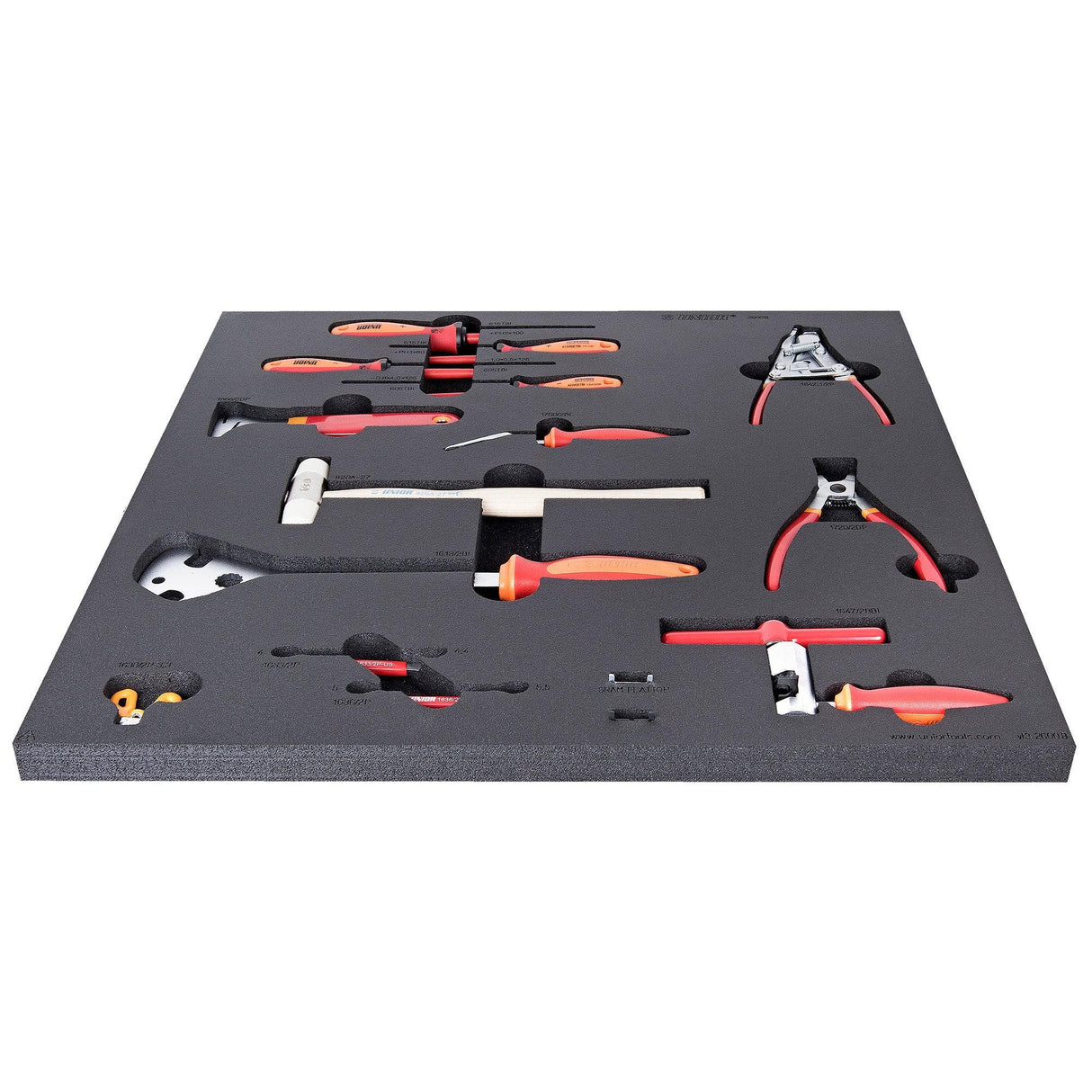 Unior Set Of Tools In Tray 3 For 2600B: Red