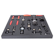 Unior Set Of Tools In Tray 3 For 2600C-Frame Preparation Tools: Red