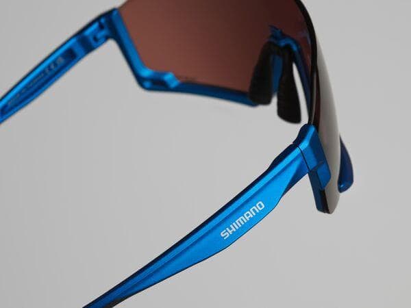Shimano Clothing Aerolite Glasses; Metallic Blue; RideScape Road Lens