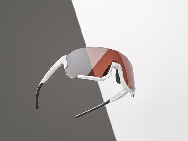 Shimano Clothing Aerolite Glasses; Metallic White; RideScape Road Lens