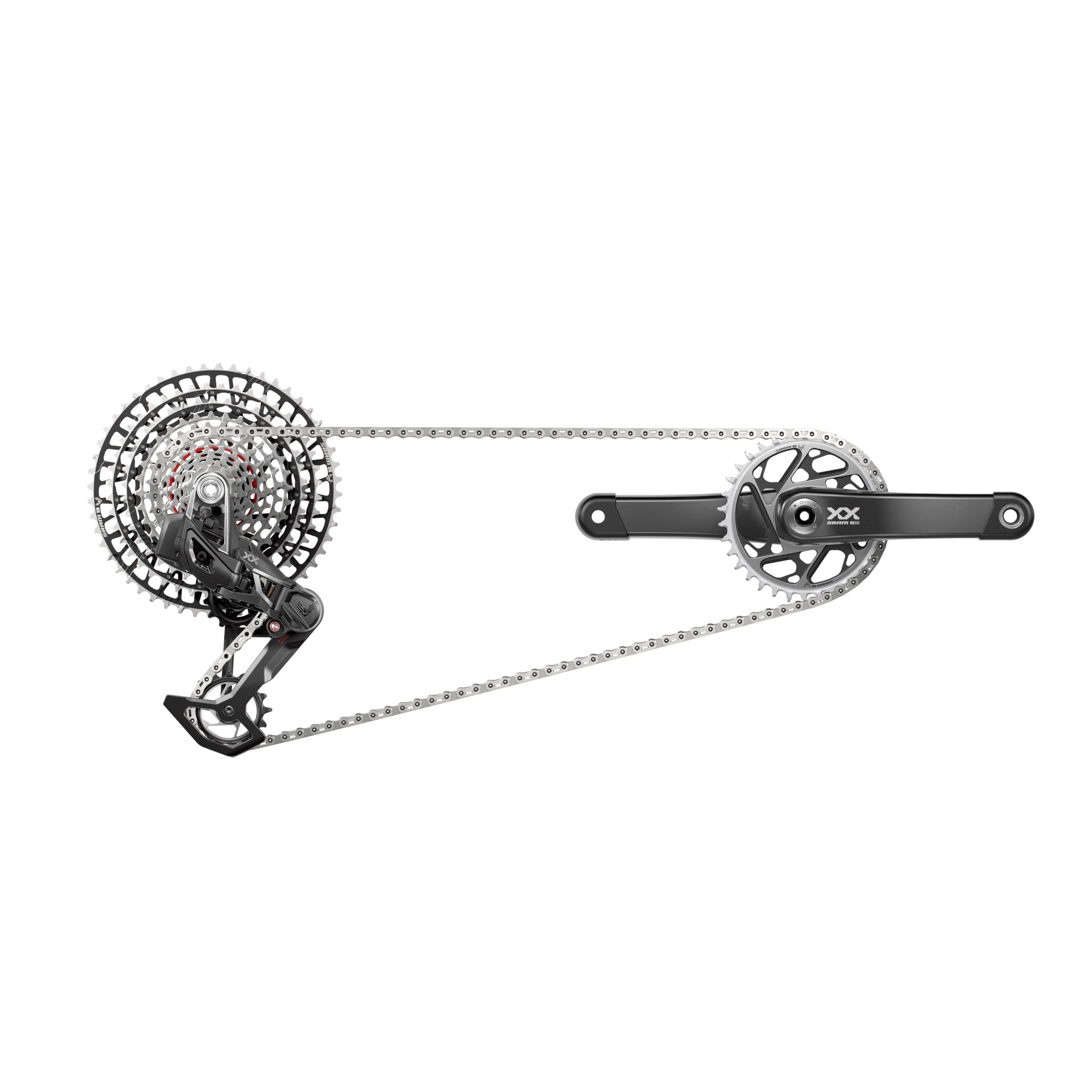 Sram Xxsl T-Type Eagle Transmission Powermeter Axs Groupset (Rd W/Battery/Charger/Cord, Ec Pod Ult, Pm Spider Xxsl Q174 55Mm Chainline Dub W/Dm 34T Cr, Cn 126L, Cs Xs-1299 10-52T) 2023:  170Mm