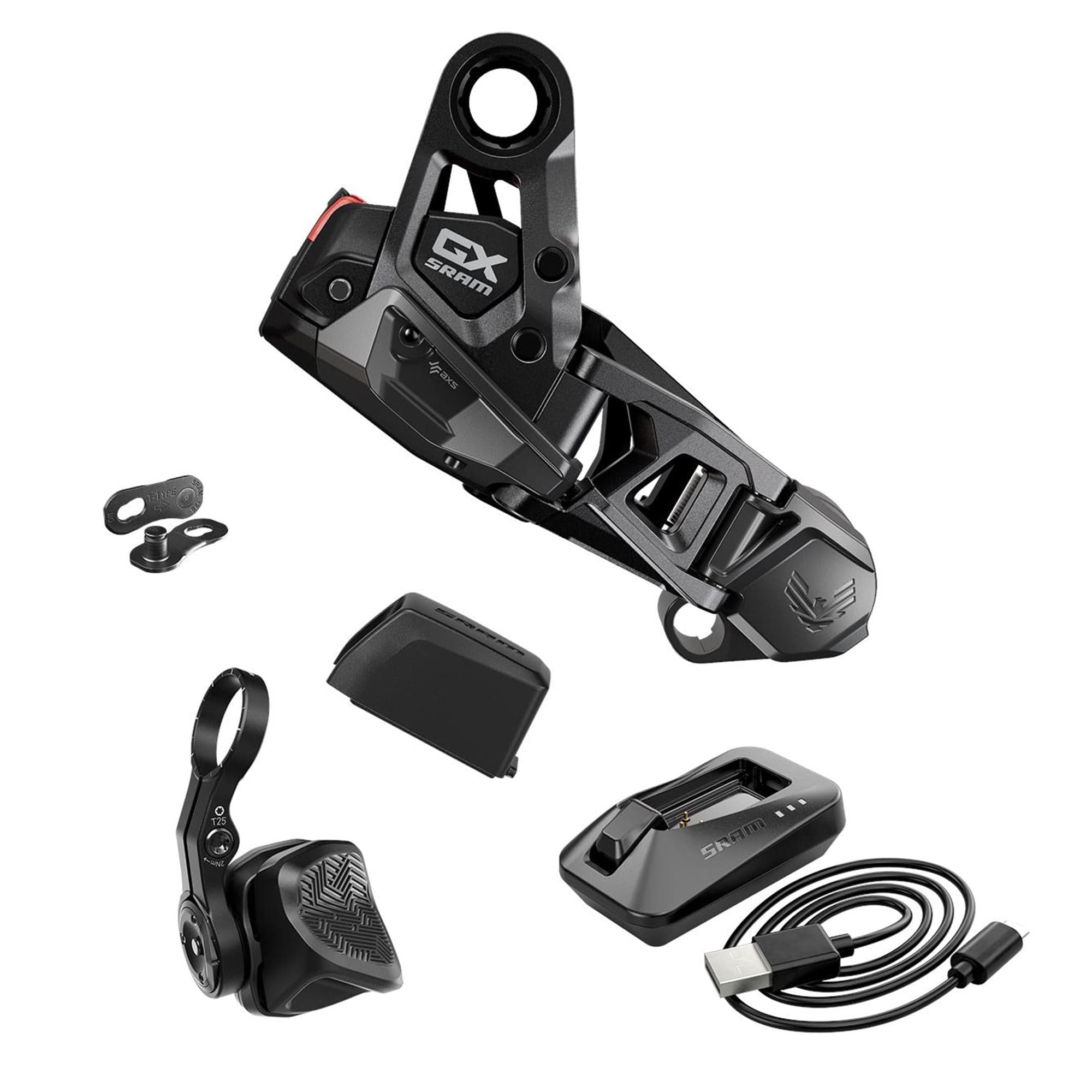 SRAM Rear Derailleur Gx Upgrade Kit - Convert Mechanical Eagle 90 And 70 To Electronic : BLACK