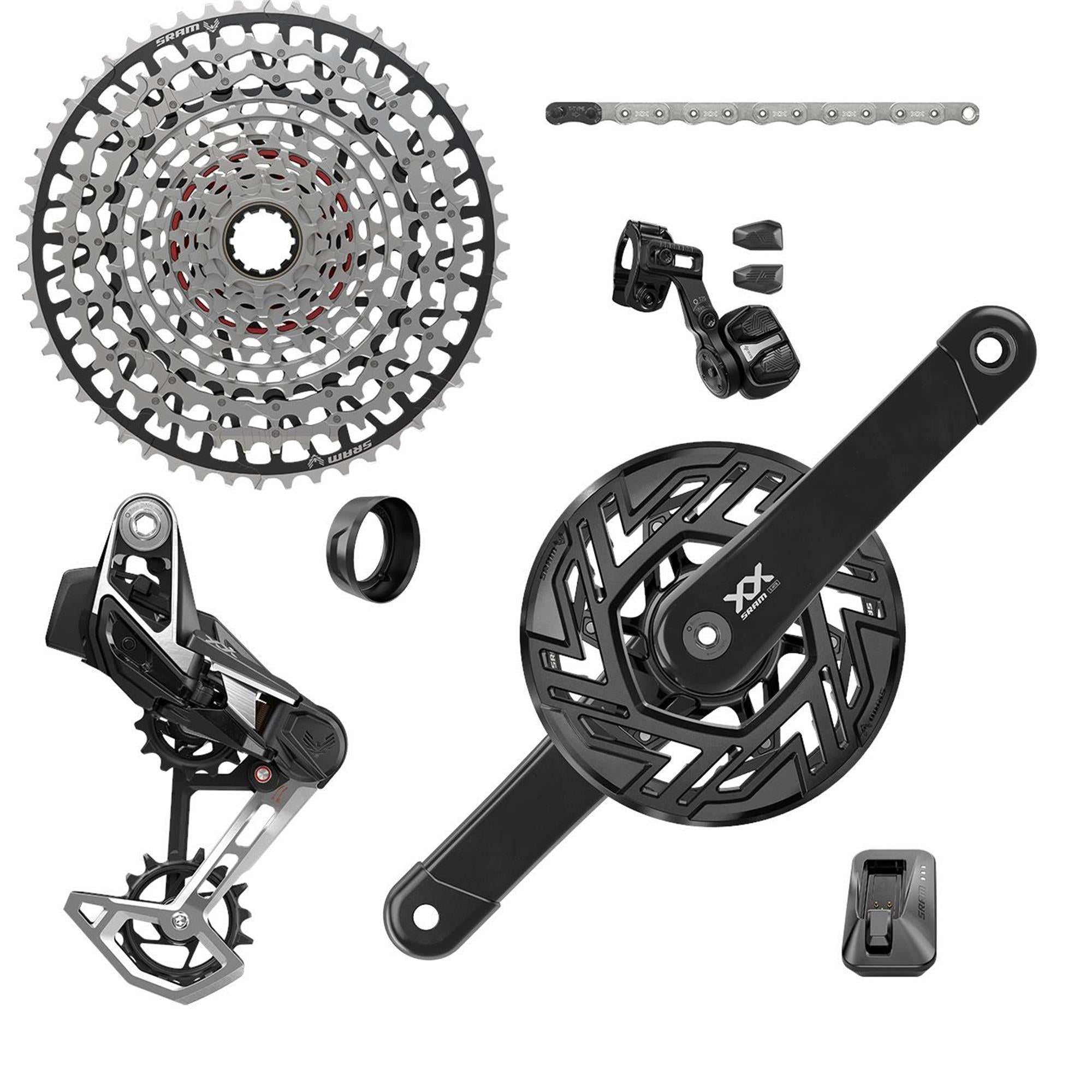 SRAM XX T-Type Eagle E-MTB Transmission AXS Groupset: BOSCH TRANSMISSION 165MM