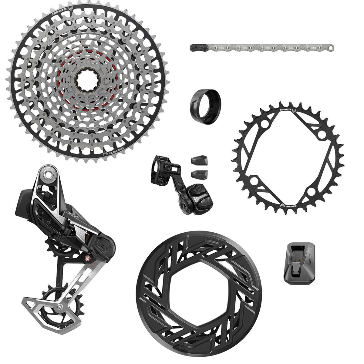 SRAM XX T-Type Eagle E-MTB Transmission AXS Groupset: 104 BCD CRANKS NOT INCLUDED