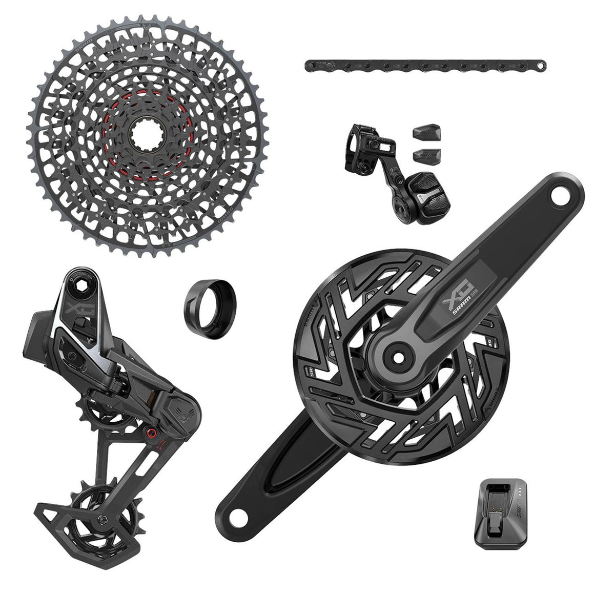 SRAM X0 T-Type Eagle E-MTB Transmission AXS Groupset : BOSCH TRANSMISSION 160MM