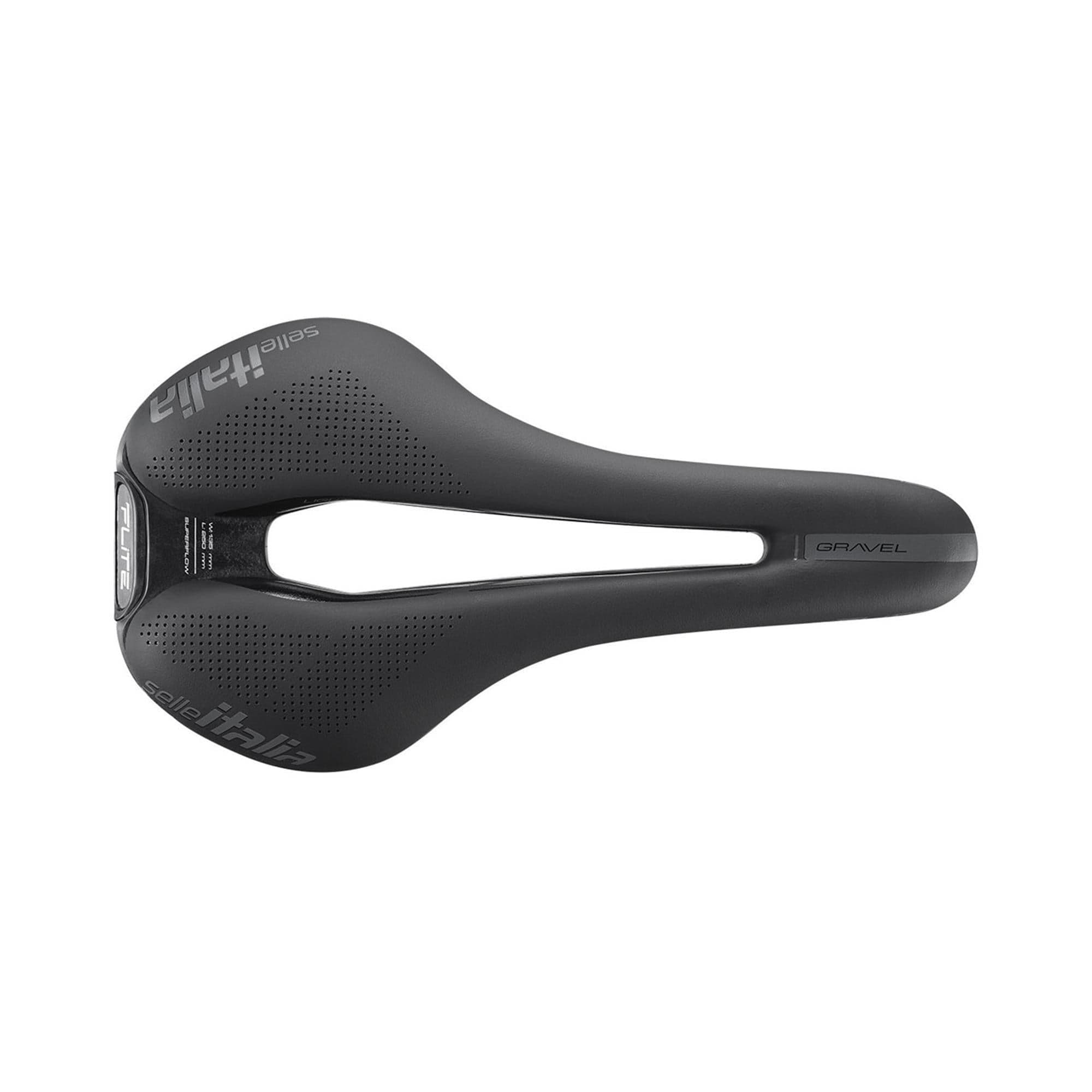 Selle Italia Flite Boost TI316 Superflow Gravel Saddle: BLACK L3