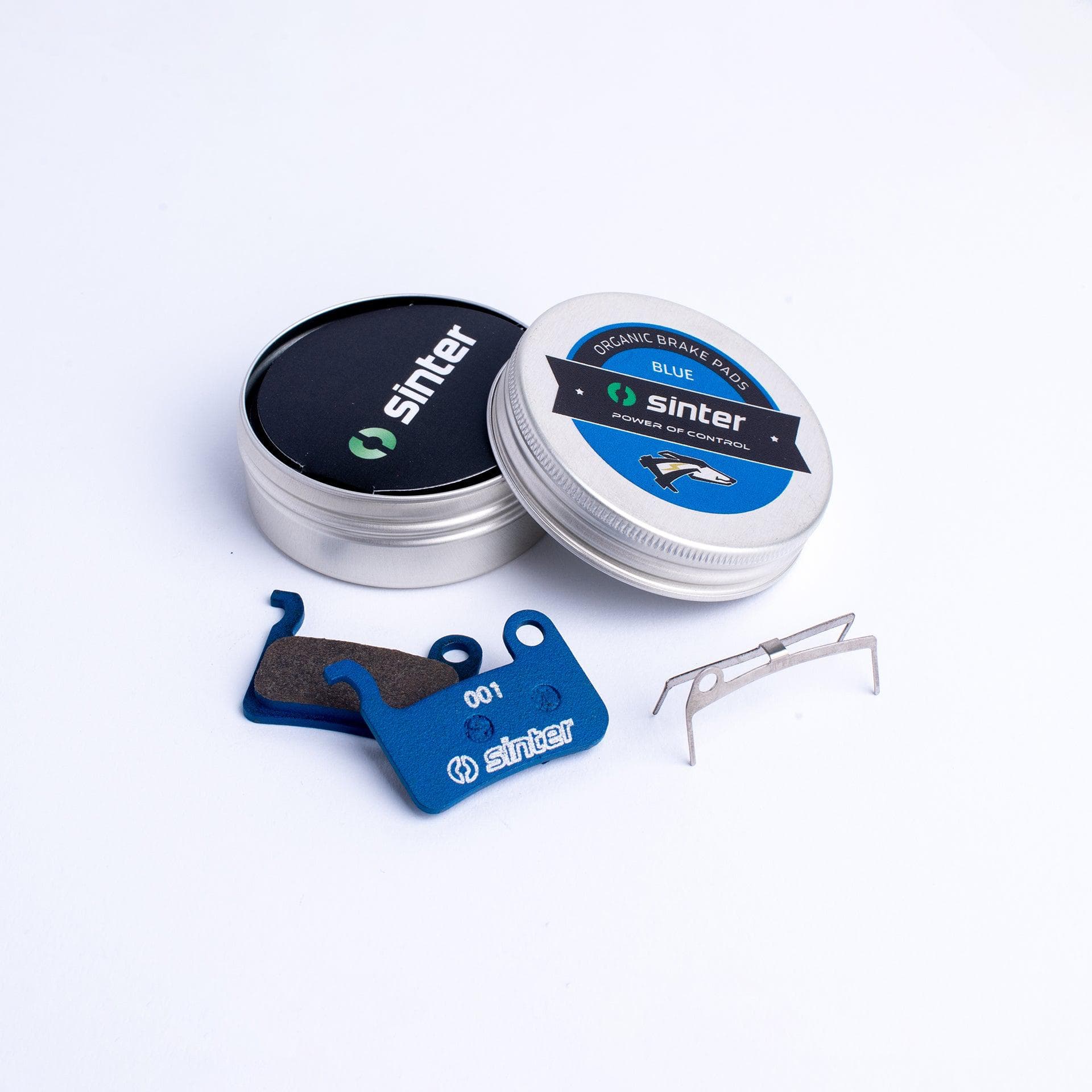 Sinter Disc Brake Pads - 001 Shimano A S530 - Single Pair Metal Can Carded: Blue