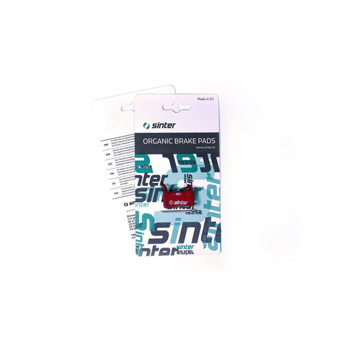 Sinter Disc Brake Pads - 001 Shimano A S514 - Single Pair Blister Pack: Red