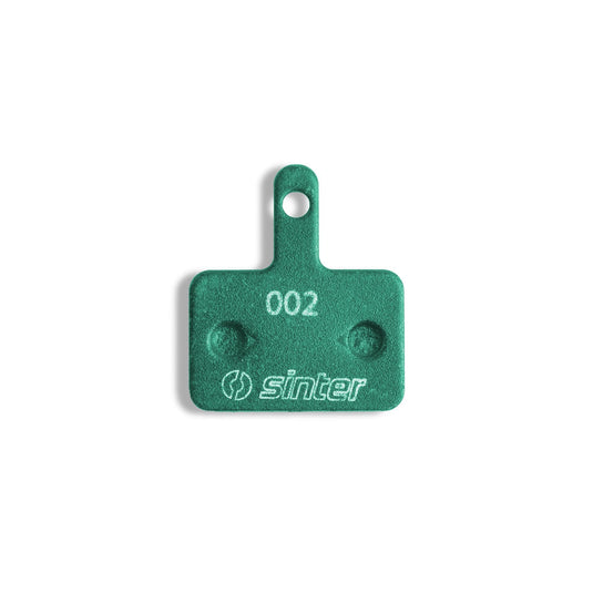 Sinter Disc Brake Pads - 002 Shimano B S2032 - Box Of 10 Pairs Metal Can Carded: Green