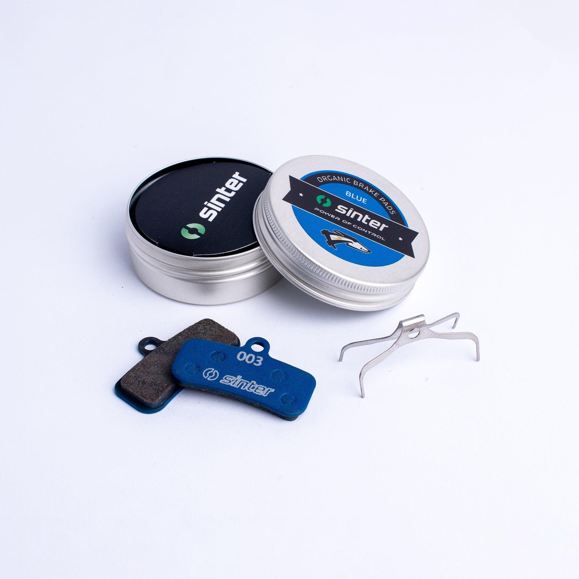 Sinter Disc Brake Pads - 003 Shimano D S530 - Single Pair Metal Can Carded: Blue