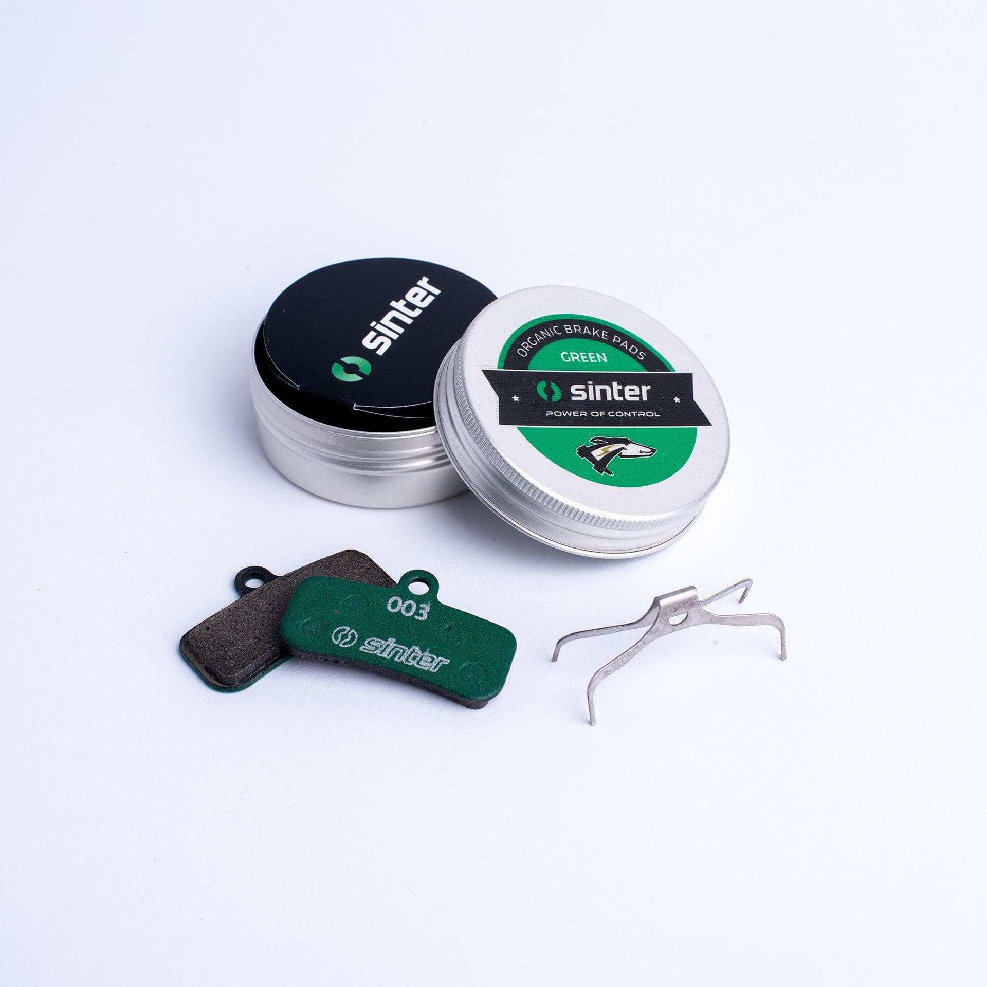 Sinter Disc Brake Pads - 003 Shimano D S2032 - Single Pair Metal Can Carded: Green