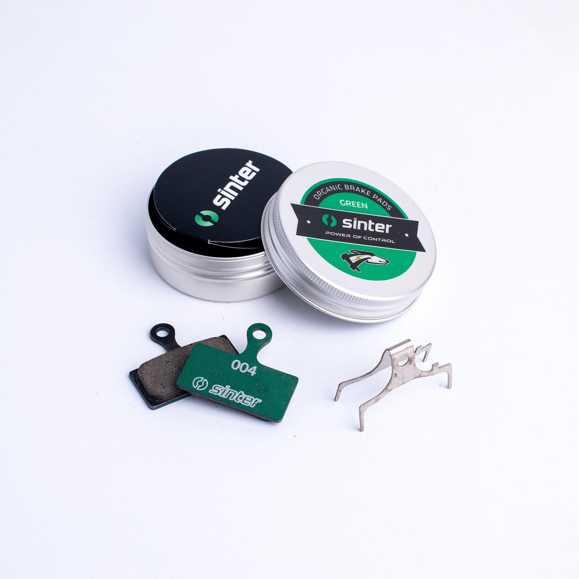 Sinter Disc Brake Pads - 004 Shimano G S2032 - Single Pair Metal Can Carded: Green