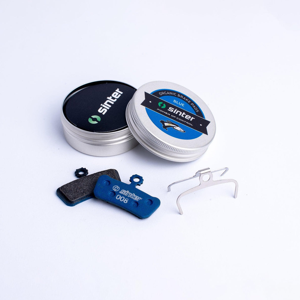 Sinter Disc Brake Pads - 008 Avid Sram S530 - Single Pair Metal Can Carded: Blue