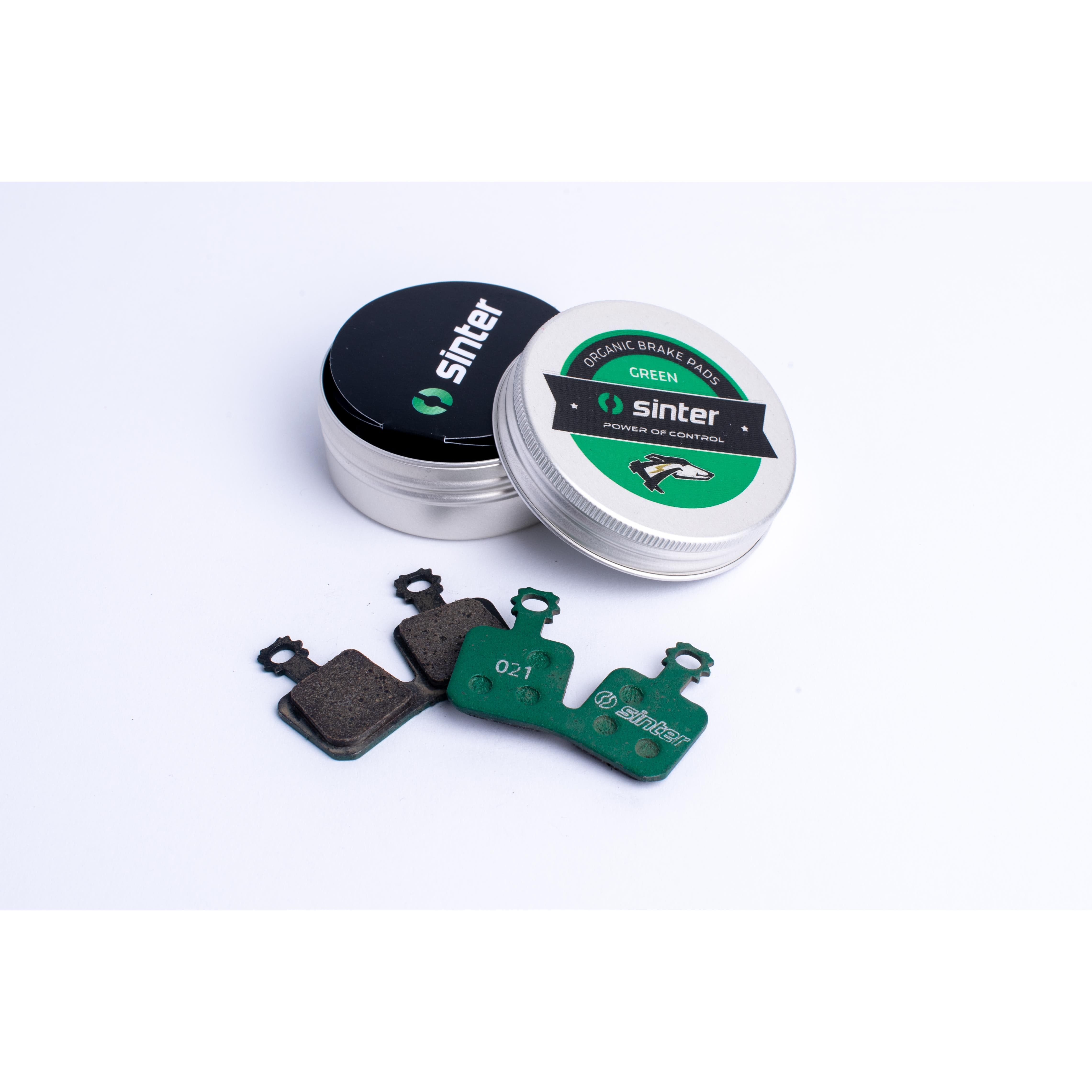 Sinter Disc Brake Pads - 021 Magura S2032 - Single Pair Metal Can Carded: Green