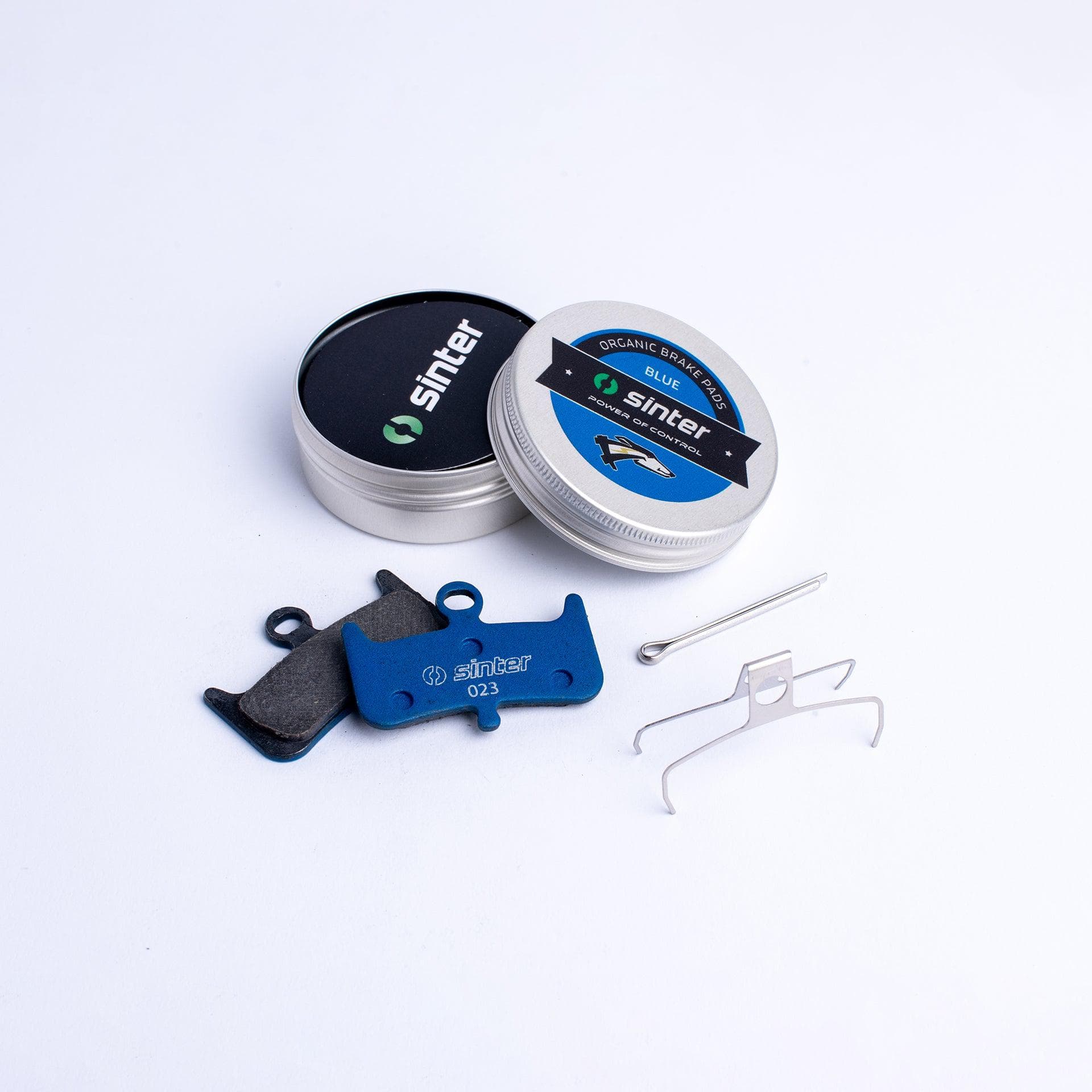 Sinter Disc Brake Pads - 023 Hayes S530 - Single Pair Metal Can Carded: Blue