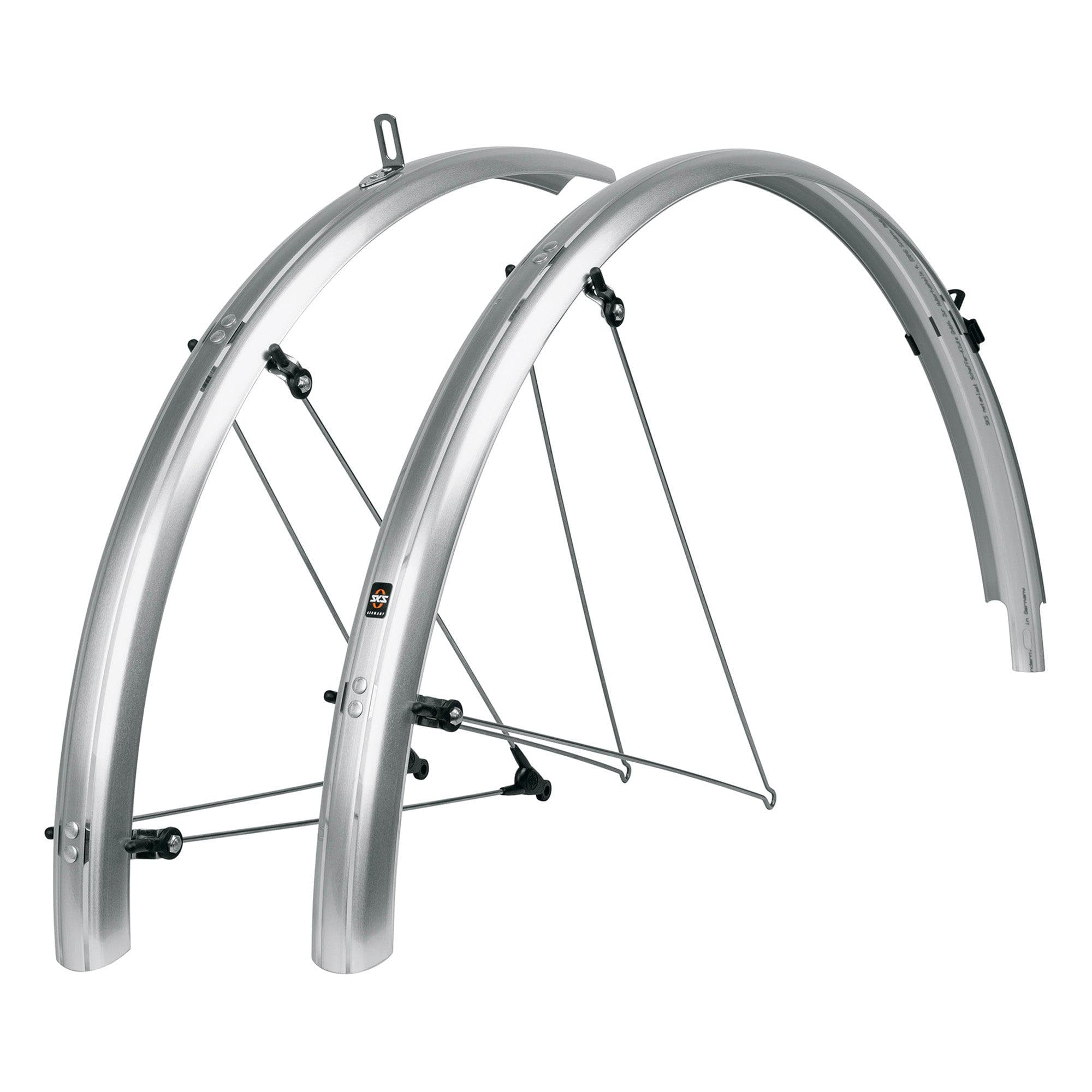 Sks Bluemels 28" Mudguard Set: Silver 28" 55Mm