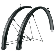 Sks Bluemels Stripes 28" Mudguard: Black/Grey 69Mm