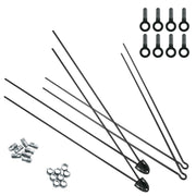 SKS Bluemels Kit, 4 V-Stays With 2 Secu-Clips And 8 Bolts/Nuts/End Caps: