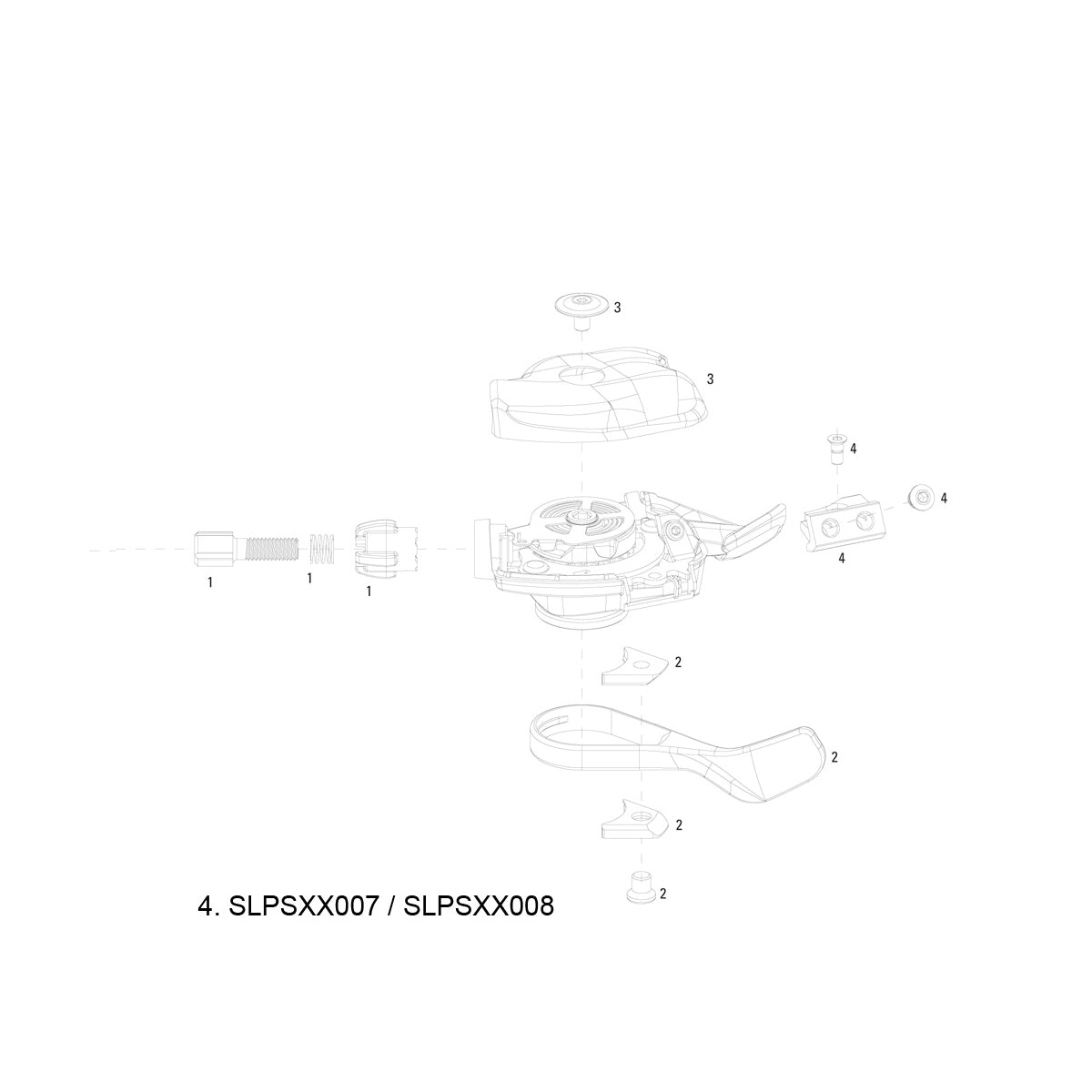 Sram Spare - Shift Lever Clamp Bracket Kit XX Left: