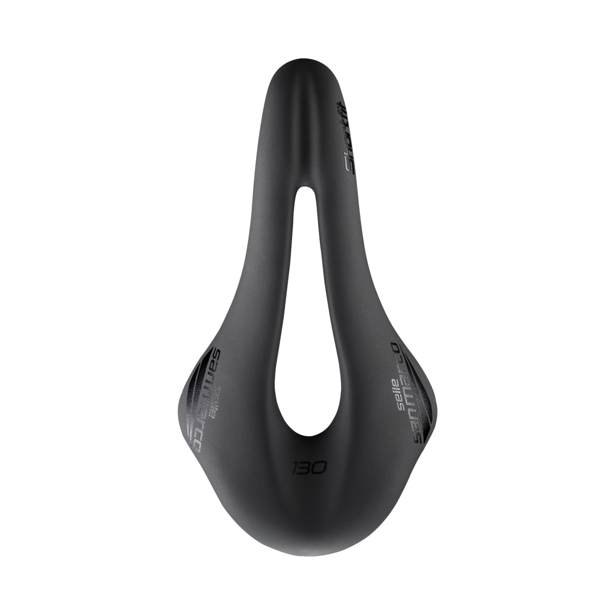 Selle San Marco Shortfit 130 Carbon FX Saddle: BLACK/BLACK S3