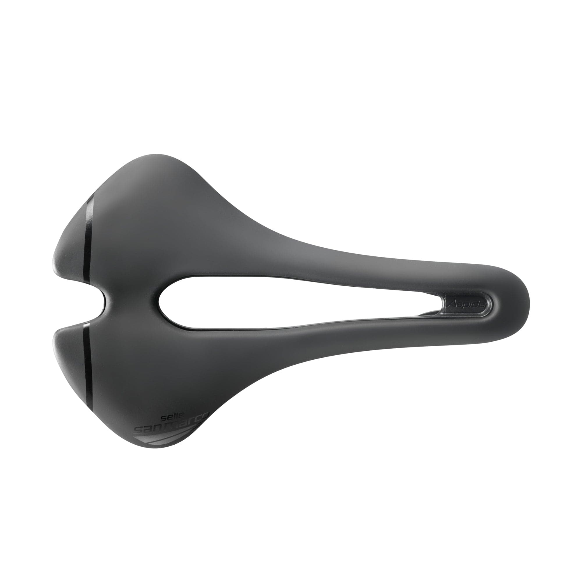 Selle San Marco Aspide Short Sport Saddle: Black/Black Wide (L3)