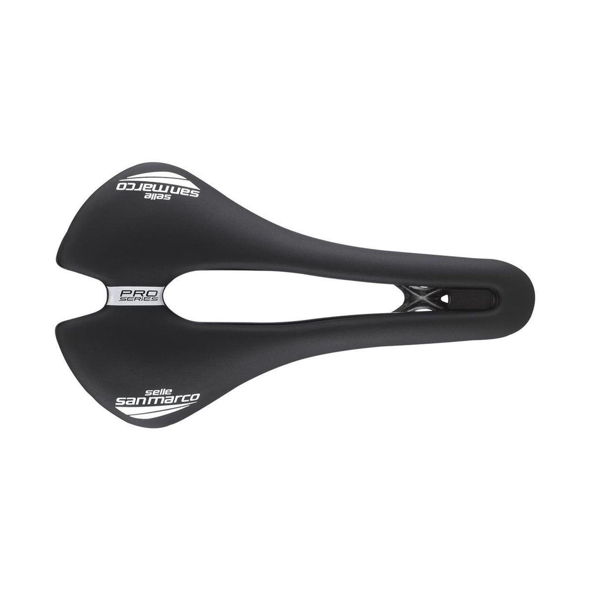 Selle San Marco Aspide Short Carbon FX Pro Series Saddle: BLACK/BLACK L3
