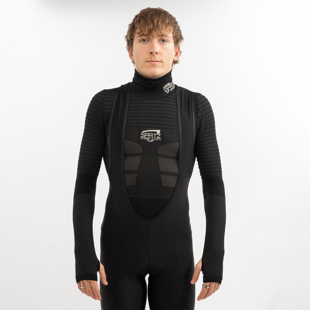Spatzwear Basez 2 Black LS Baselayer: BLACK M/L