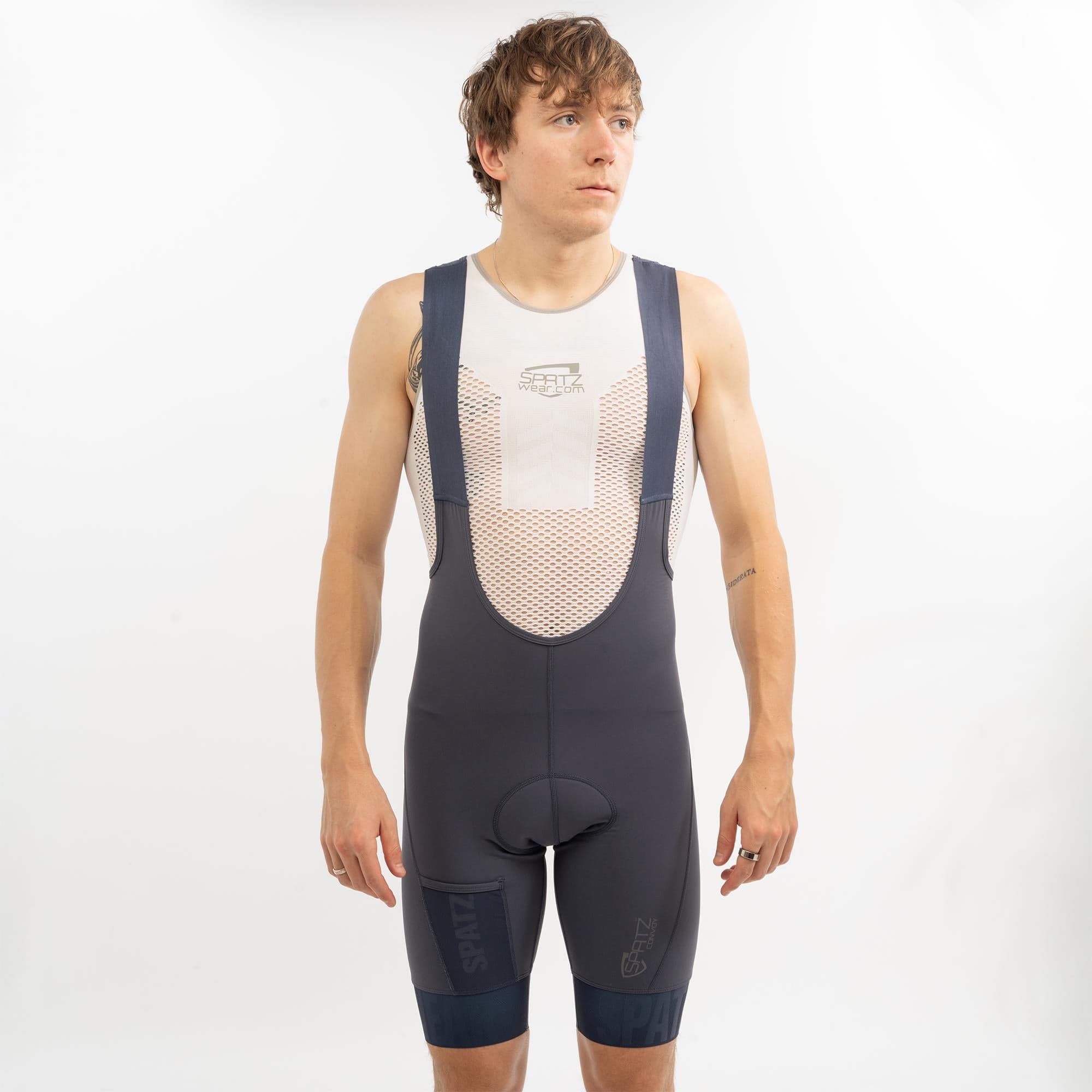 Spatzwear Convoy Bib Shorts: NAVY BLUE M