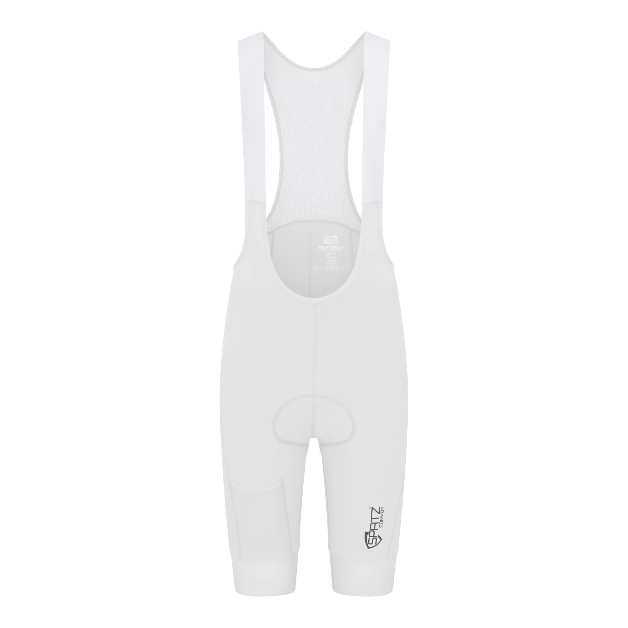 Spatzwear Convoy Bib Shorts: WHITE S
