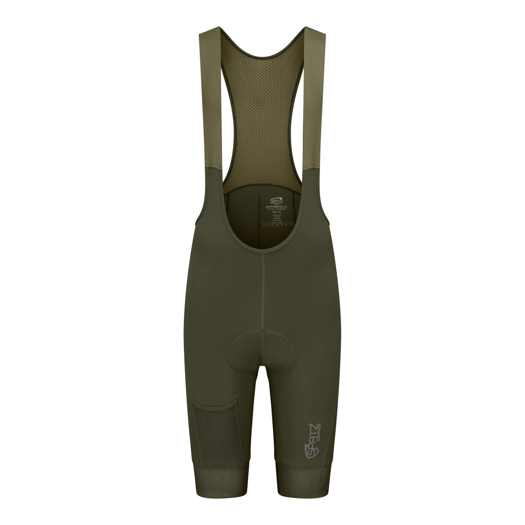 Spatzwear Convoy Bib Shorts: DARK GREEN L