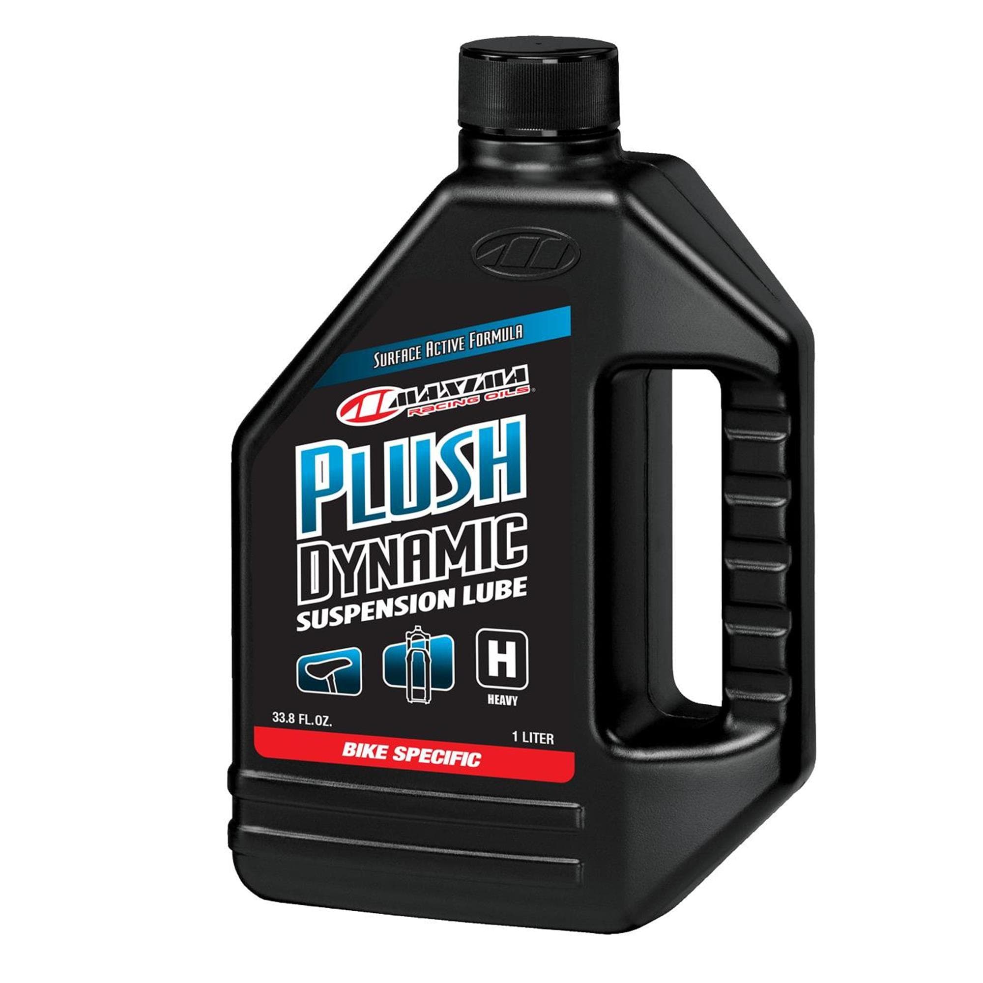 Maxima Plush Dynamic Suspension Lube Heavy, 1 Liter Bottle - Sid/Sid Sl/Rudy - Lower Legs/Air Springs: Black