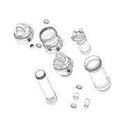 RockShox Rear Shock Air Piston/Sealhead Assembly - Super Deluxe Genie D1+ (2027+):