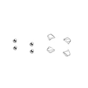 Sram Spare - Crank Chainring Bolt Kit 4-Arm Long Steel Black Emtb (104Bcd): Black
