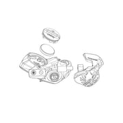 Sram Electronic Controller Pod Axs Ultimate Hmi Module Bolt-On Cover Kit (Including Concave Lever Caps,Panel, Knobs, Pin, 4 Bolts):
